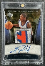 NATE ROBINSON 2005-06 UPPER DECK EXQUISITE COLL #AP-NR ROOKIE PATCH AUTO 008/100