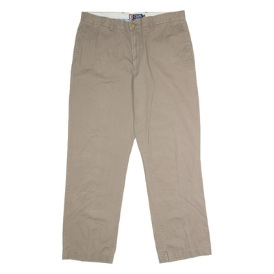 CHAPS Chino Herren Twill Hose Beige Regular Straight W36 L32