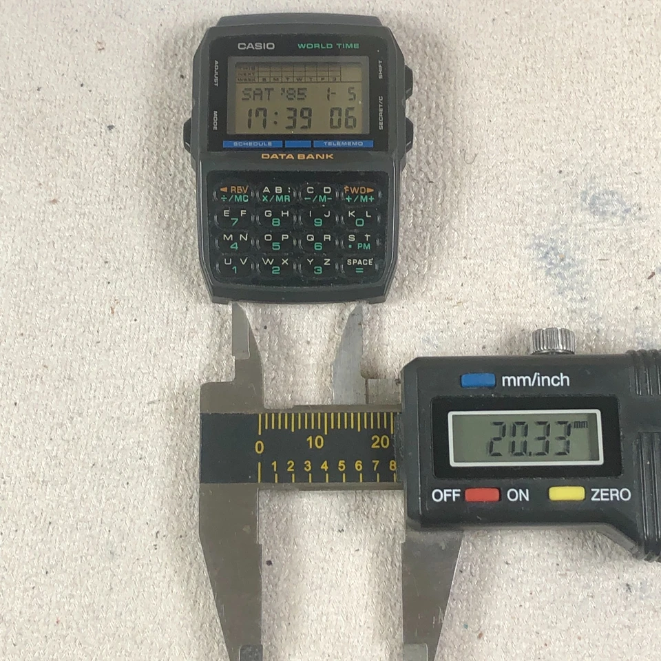 Reloj Casio Databank Hombre DBX-103 Deportivo Multifunción Cuarzo Digital 34mm Sin Correa Foto 3 de 4