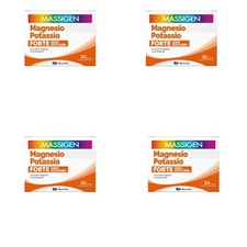 4 x Massigen Magnesio Potassio Forte Zero Zuccheri 30 Bustine