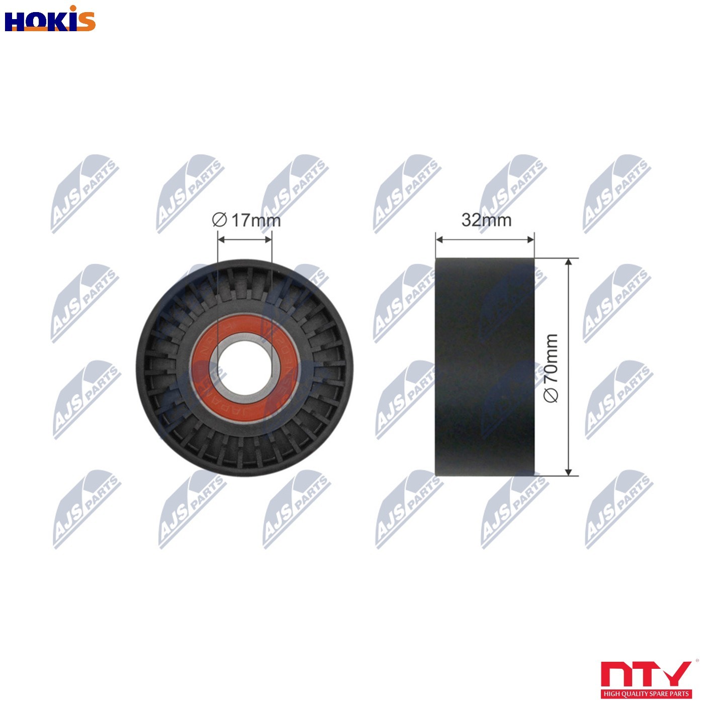 N.T.Y. RNK-BM-020.NTY Deflection/Guide Pulley, V-belt for ALPINA,BMW - Image 10