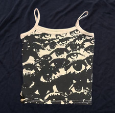 Y2k Cute Eye Design Vintage Tank Top (Sizes S...