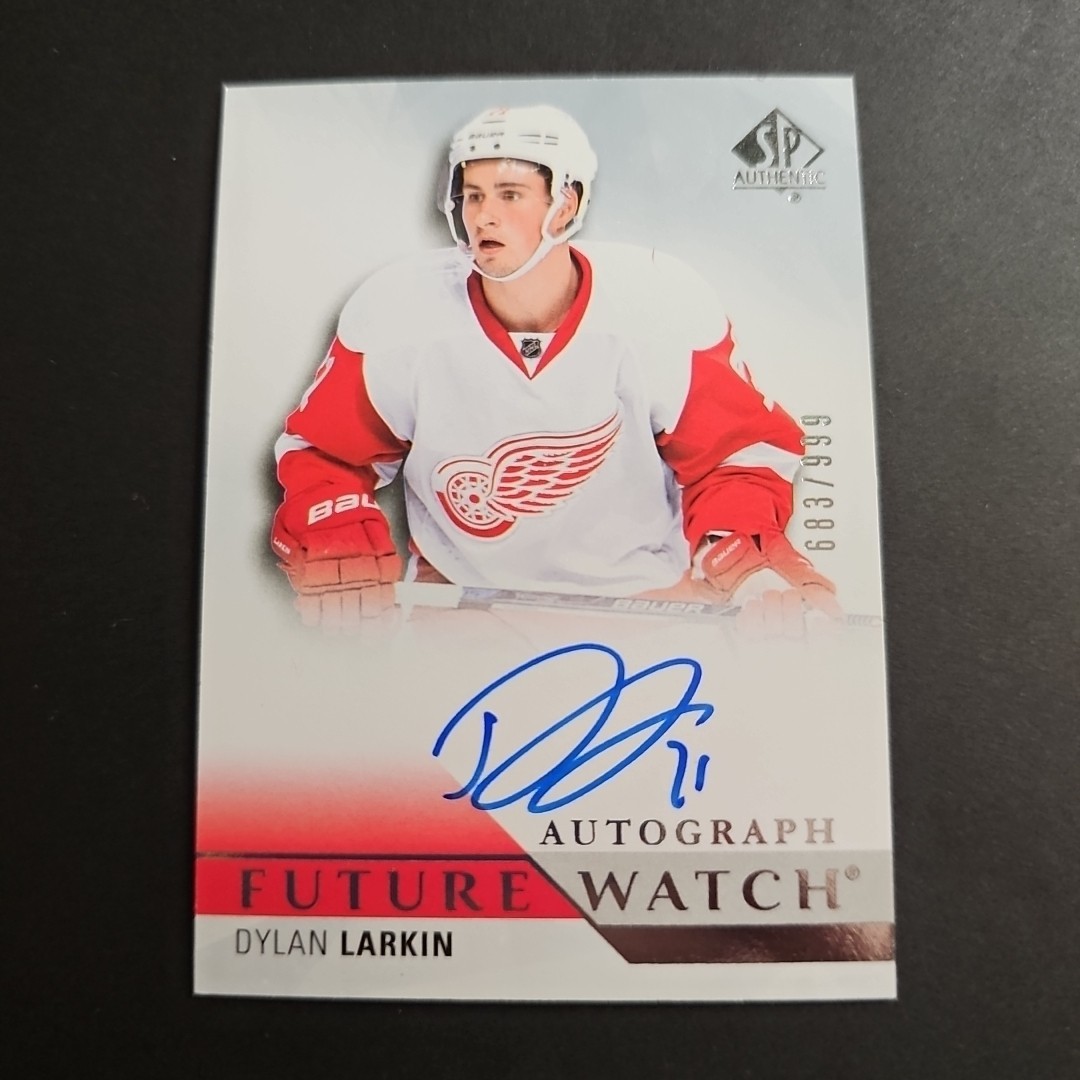 2015-16 SP Authentic Dylan Larkin Future Watch RC Autograph 683/999 #260