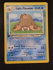 Pokemon TCG Light Piloswine 26 1st Edition Neo Destiny LP Great Condition on eBay