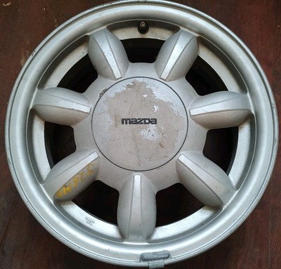 1990-92? Mazda MX-5 Miata 14x5-1/2JJ Aluminum Wheel Rim W/ Center Cap No Rust