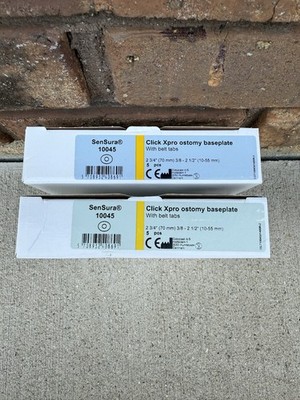 2~Boxes Coloplast SenSura Click Xpro Ostomy Baseplates 10045~Exp~2026