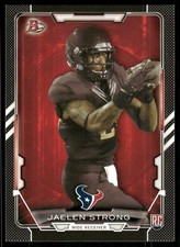 2015 Bowman Jaelen Strong Rookie Black #46 Houston Texans