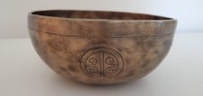 8 inches Full Moon Tibetan Bowl Himalayan singing bowl-healing Set Bowl.