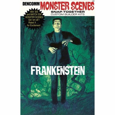 Atlantis 1/13 Monster Scenes Frankenstein Figure Snap Together Model Kit D633
