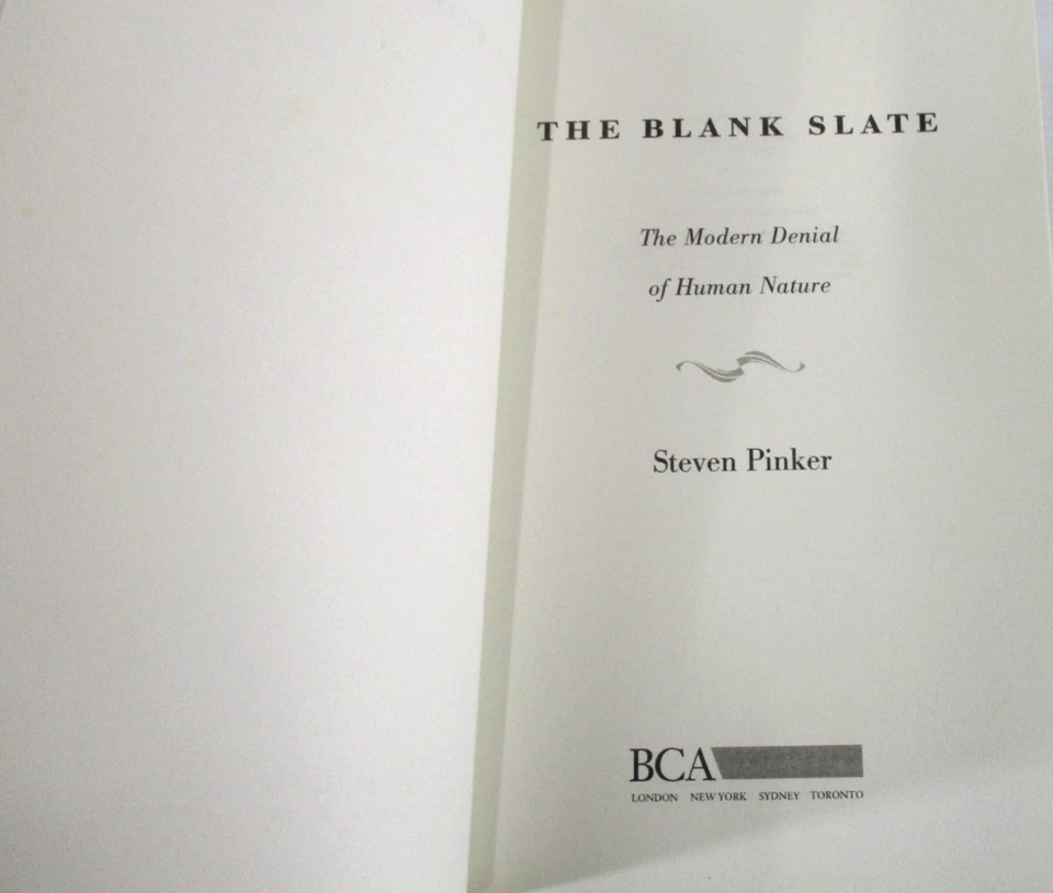 The Blank Slate The Modern Denial of Human Nature Paperback 2002 BCA UK - Image 4 of 4