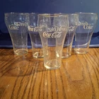 VINTAGE 1970S COCA-COLA Clear Glasses (Set Of 5)
