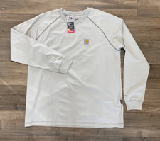 Carhartt Force FR Mens XL Relaxed Gale Gray Flame Resistant Long Sleeve Cat2