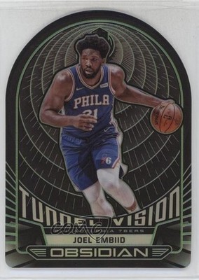 2019 Panini Obsidian Tunnel Vision Electric Etch Green 5/25 Joel Embiid #9 08uw