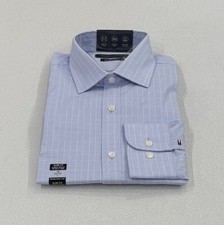 Tommy Hilfiger Men's Th Flex Stretch Slim-Fit Dress Shirt, The Classic Blue, L