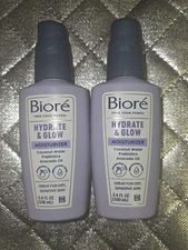 Bioré Hydrate & Glow Moisturizer Coconut Water Prebiotic Avocado Oil 3.4 Fl Oz