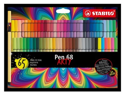 STABILO  ARTY FILZSTIFTE PEN 68 KARTONETUI 65 STÜCK NEU OVP