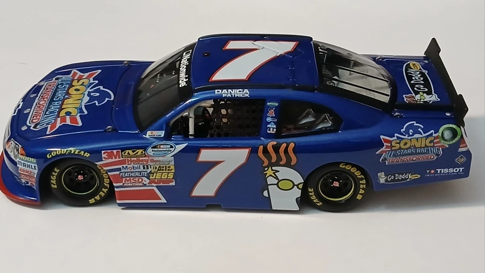 2012 Danica Patrick Custom Built 1/24 Sonic The Hedgehog Diecast. RARE  1 of 1  - Image 4 of 4