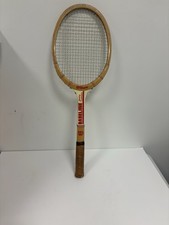 Jimmy Connors Wilson Baseline Wood Racket-slightly used, tight, straight, 1970's
