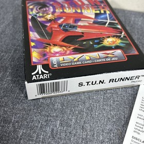 S.T.U.N. Runner (Atari Lynx) Open Box Manual And Cartridge * Nice
