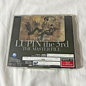 Lupin the 3rd The Master File w/ Rare Lupin Flyer Sega Saturn Japan