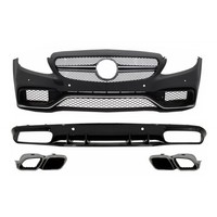 StoßStange FüR Mercedes C C205 A205 14-19 C63S Design Spitzen Diffusor