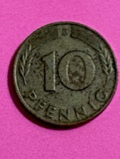 10 Pfennig coin  1966 FEDERAL REPUBLIC Oak Leaf Germany