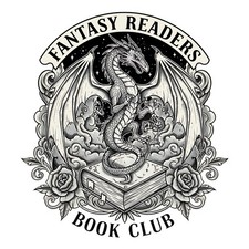 Fantasy Readers Book Club Sticker 2 Inch Dragon Mythical Roses Majestic 