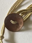 Handmade Freshwater Pearl Macramé Cord Necklace with Button Toggle Clasp — photo 4