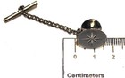 925 Sterling Silver .005ct diamond pin unique antique — photo 4