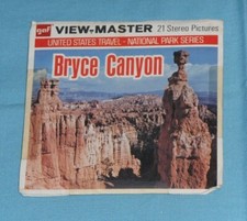 vintage BRYCE CANYON NATIONAL PARK Utah VIEW-MASTER REELS packet