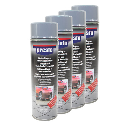 Presto Steinschlagschutz 4x 500 ml Unterbodenschutz Korrosionsschutz hell UBS