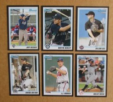 2010 BOWMAN PROSPECTS WRAPPER REDEMPTION BLACK BORDER BASEBALL CARD SINGLES 