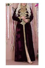 Ramzan Eid SALE Kaftan Moroccan Dress Dubai Abaya Hand Work Gown Long Farasha