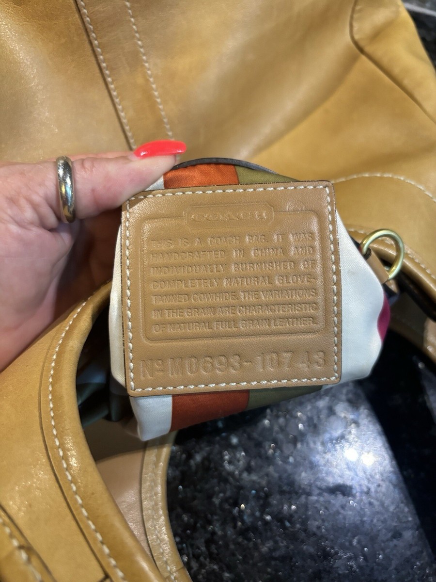 COACH Vintage 65th Anniversary Ergo Burnished Leather Shoulder Bag