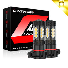 For Jeep Wrangler 17-21 H16 2504 Led Fog Light Bulb Gold Yellow