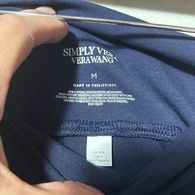 【①】 New Simply Vera Vera Wang Blue Leggings Size Small BNWT | eBay
