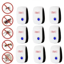 Electronic Pest Reject Control Ultrasonic Repeller Home Bug Rat Spider Roaches
