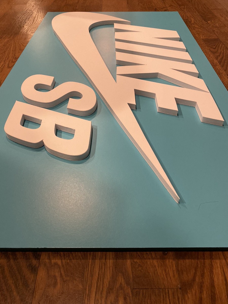 Nike SB Skateboarding Skateboard Sign Logo Display Artwork Wall