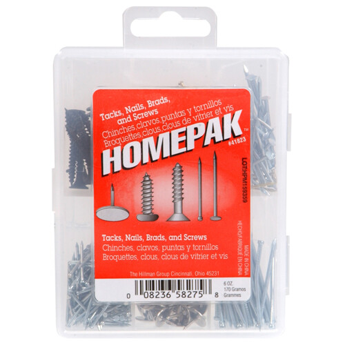 Hillman Tacks, Nails and Brads Assortment 41823