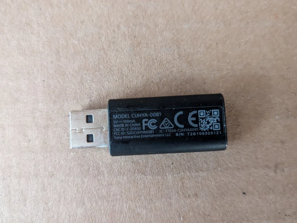 SONY PLAYSTATION PS4 CUHYA-0081 PRO HEADSET WIRELESS DONGLE USB ADAPTER A4-13(13 - Bild 2 von 4