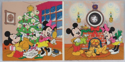 1989-90 MICKEY & MINNIE MOUSE 1/10 oz .999 SILVER IN HOLIDAY