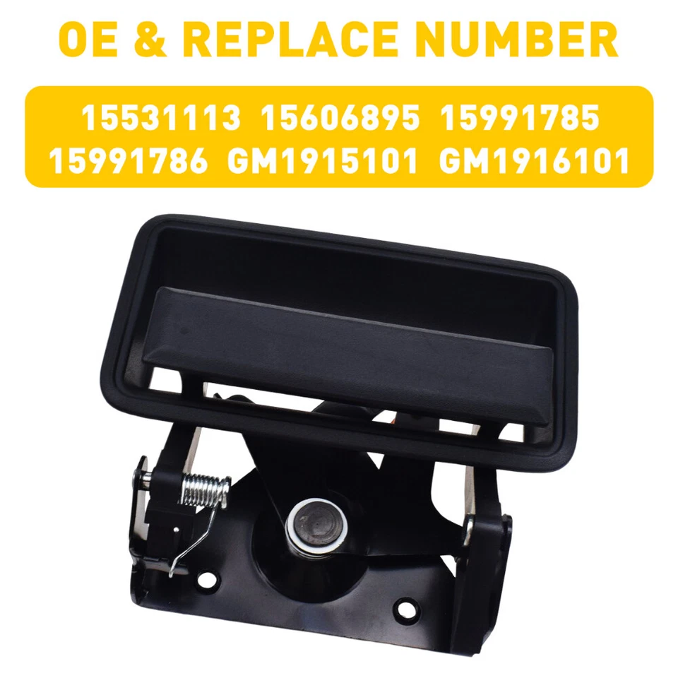 Manija y bisel de puerta trasera 15531113 para camioneta Chevy CK 1500 GMC 2500 3500 EE. UU. Foto 2 de 4