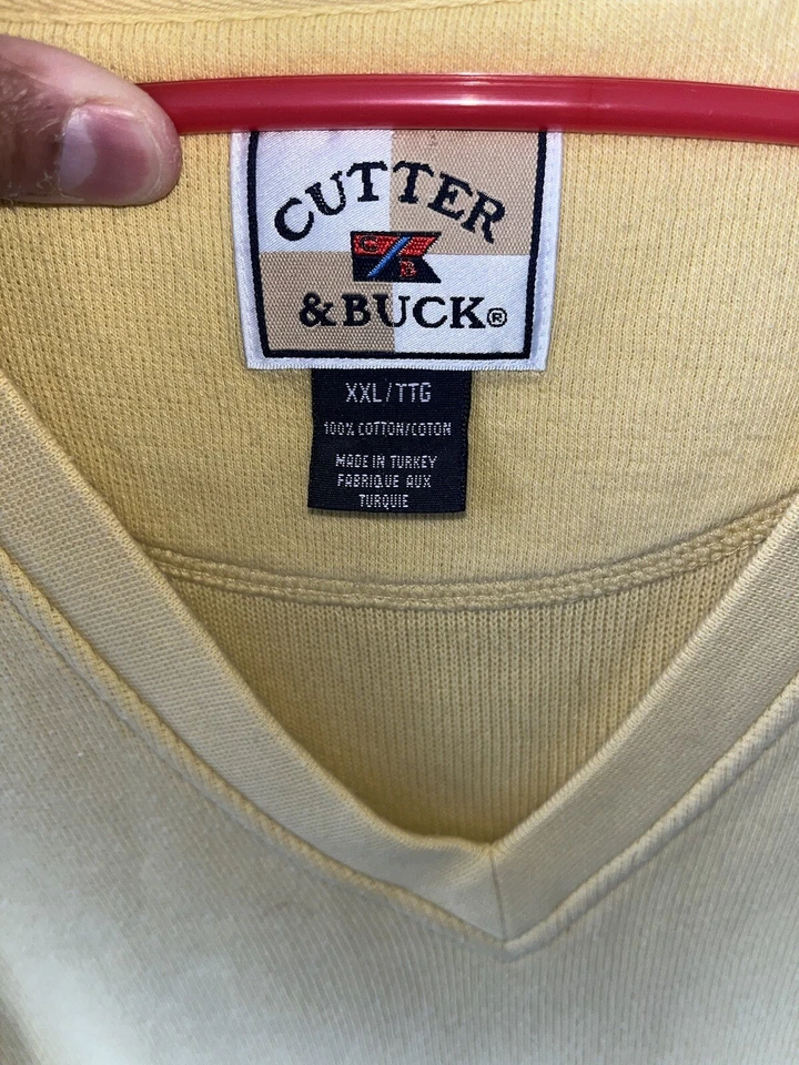 XXL 2000’s Cutter & Buck Interlachen Golf Course Deep V Neck Knit Sweater  - Image 3 of 4