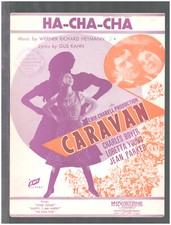 CARAVAN 1934 Ha-Cha-Cha LORETTA YOUNG/Charles Boyer Movie Sheet Music