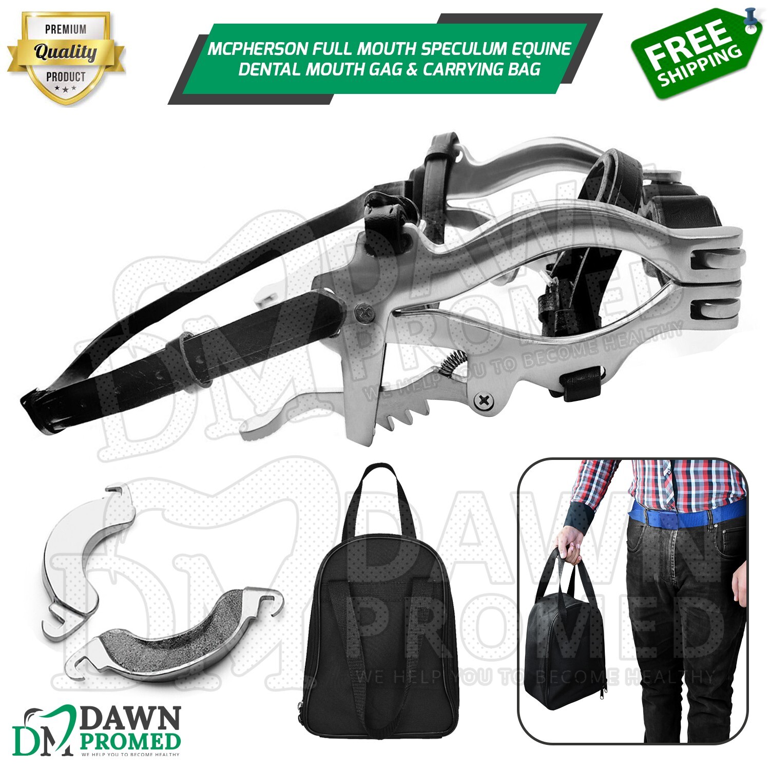 Equine Dental Mcpherson,Climax And Haussmann Mouth Speculum Stainless