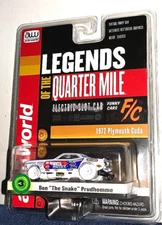 AUTO WORLD 2022 DON PRUDHOMME 1972 PLYMOUTH CUDA WHITE LIGHTNING SLOT CAR RARE!
