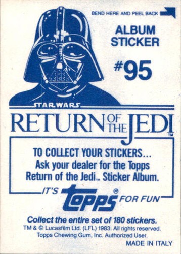Star Wars ROTJ Trading Card Sticker Album Complete Your Set You Pick 1983 Topps - Bild 188 von 355