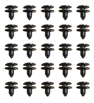 25-Pack PRP Molded Retainer Clips For Nissan – Cowl, Bumper, Splash Shield & Grille Panels