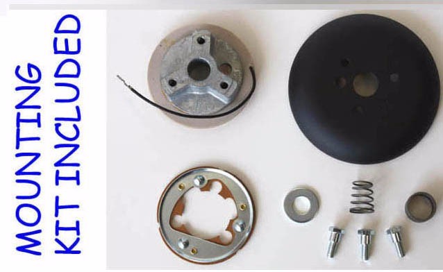 2009 Ford F150 Accessories 14.5" Black On Black Steering Wheel For Ford Bronco, F100, F150, F250, F350 - With Horn Cap F250 Steering Wheel Cover - Foto 10