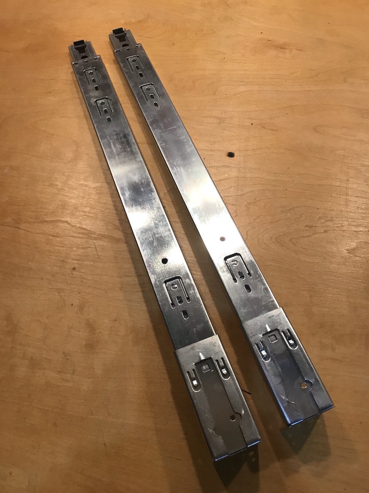 24" Set Pair Chrome 8400p Full Extension